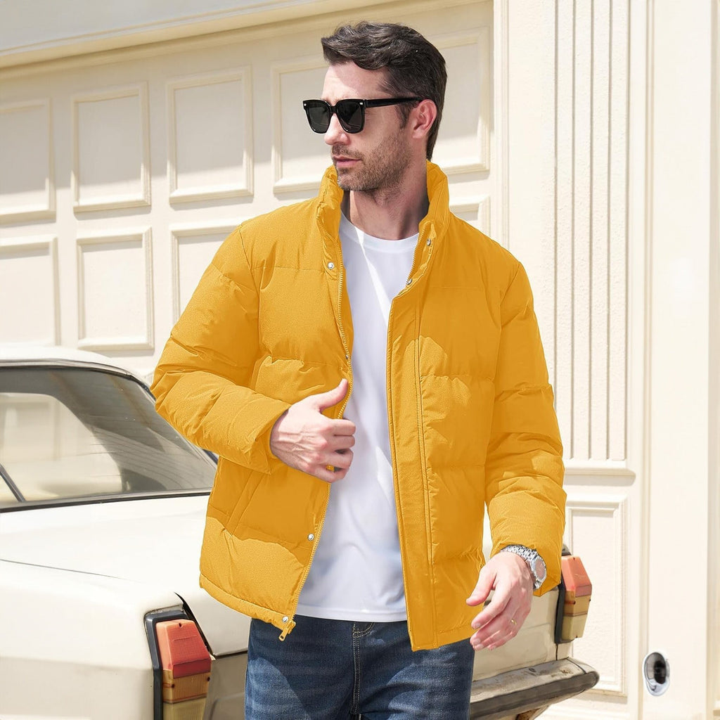 Men's Water-Resistant & Windproof Warm Down Puffer Jacket - Ultimate Winter Insulation