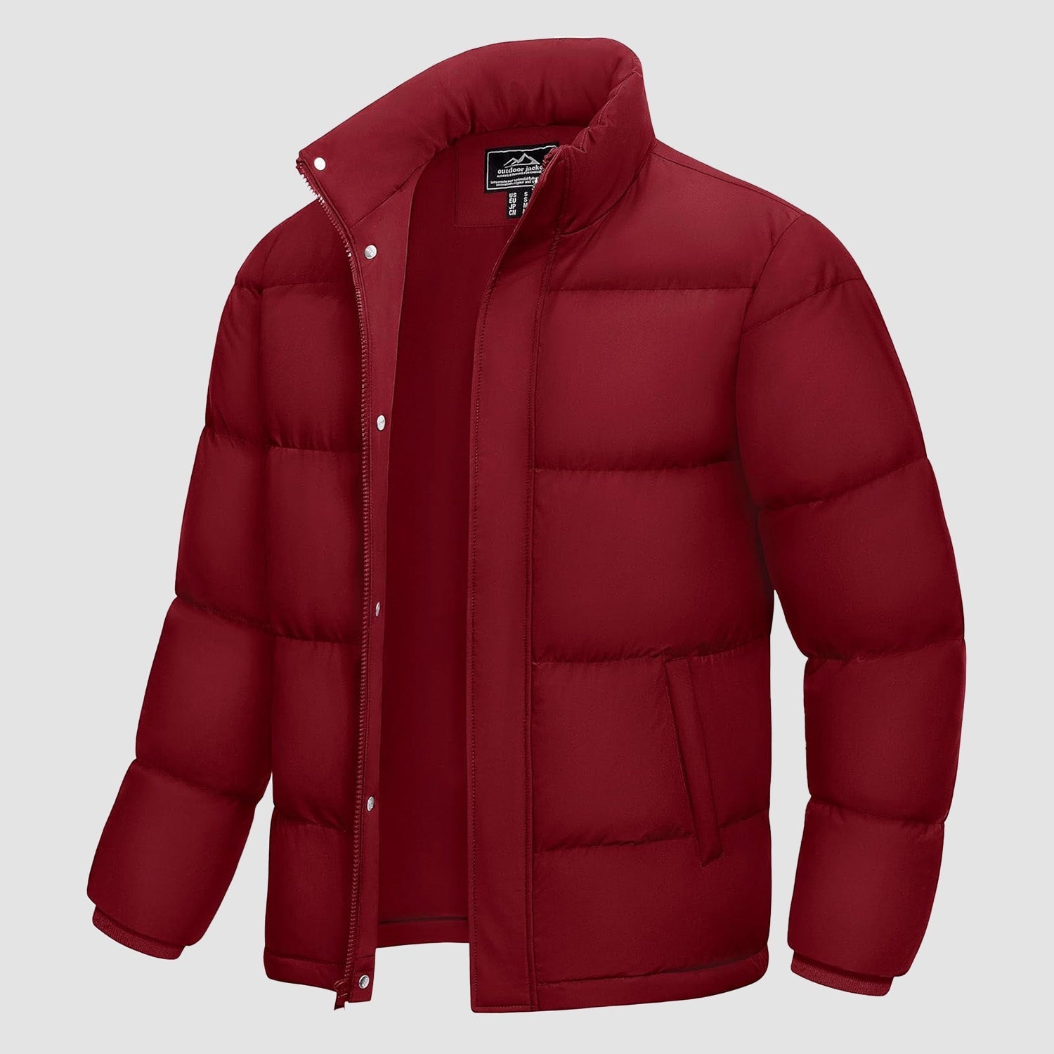 Men's Water-Resistant & Windproof Warm Down Puffer Jacket - Ultimate Winter Insulation