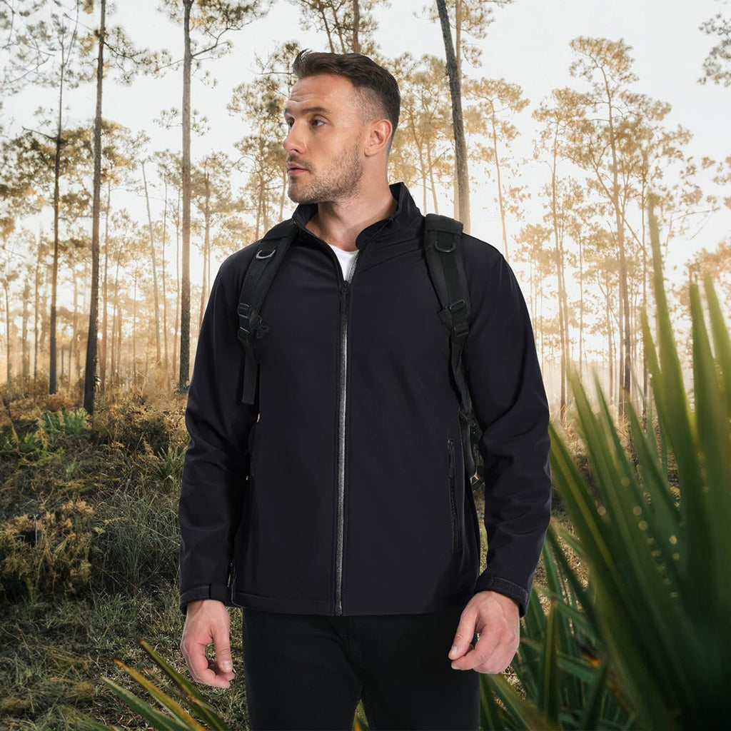 Men's Waterproof & Windproof Fleece-Lined Softshell Jacket - Ultimate Comfort & Protection