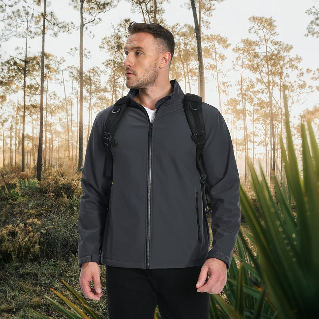 Men's Waterproof & Windproof Fleece-Lined Softshell Jacket - Ultimate Comfort & Protection