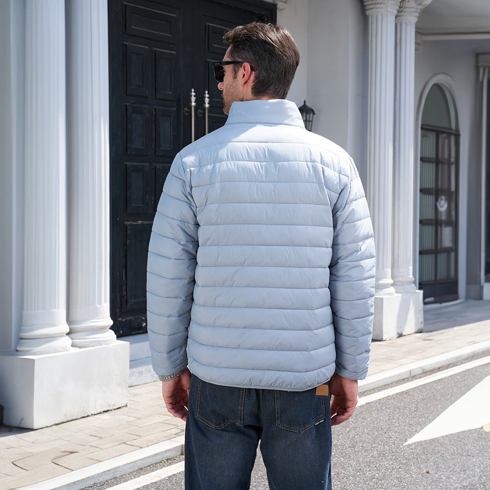 Men's Lightweight Water-Repellent Puffer Jacket - Stylish Winter Coat for Ultimate Warmth and Comfort
