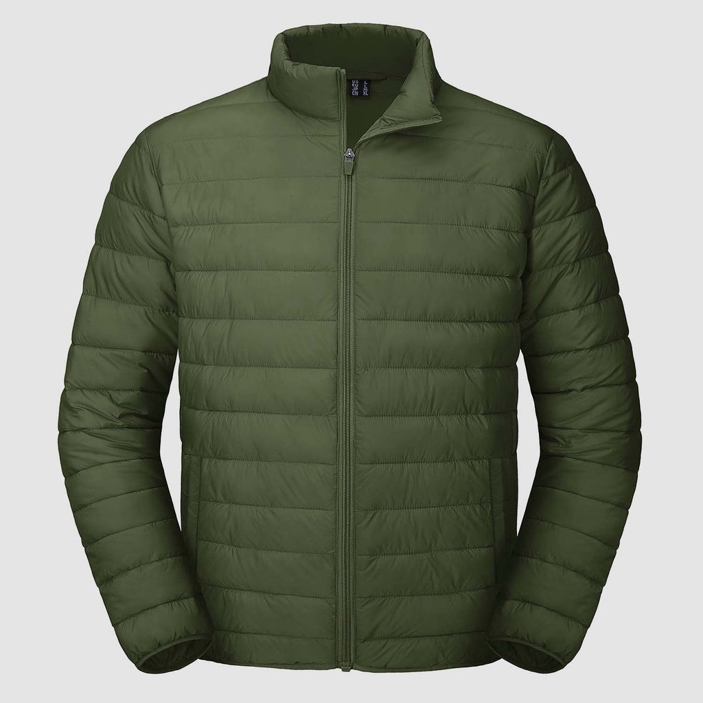 Men's Lightweight Water-Repellent Puffer Jacket - Stylish Winter Coat for Ultimate Warmth and Comfort