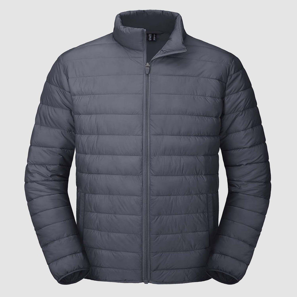 Men's Lightweight Water-Repellent Puffer Jacket - Stylish Winter Coat for Ultimate Warmth and Comfort