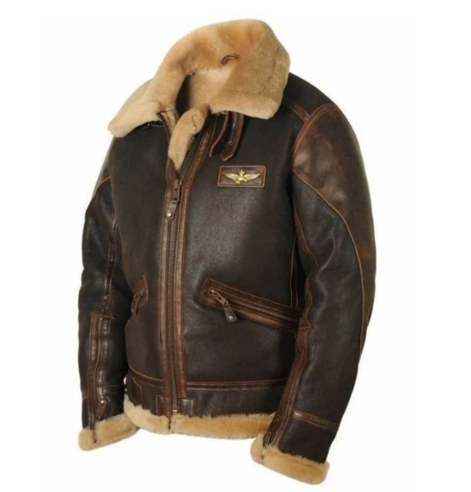 Men's Vintage Thick Leather Jacket - Perfect for Autumn & Winter Style