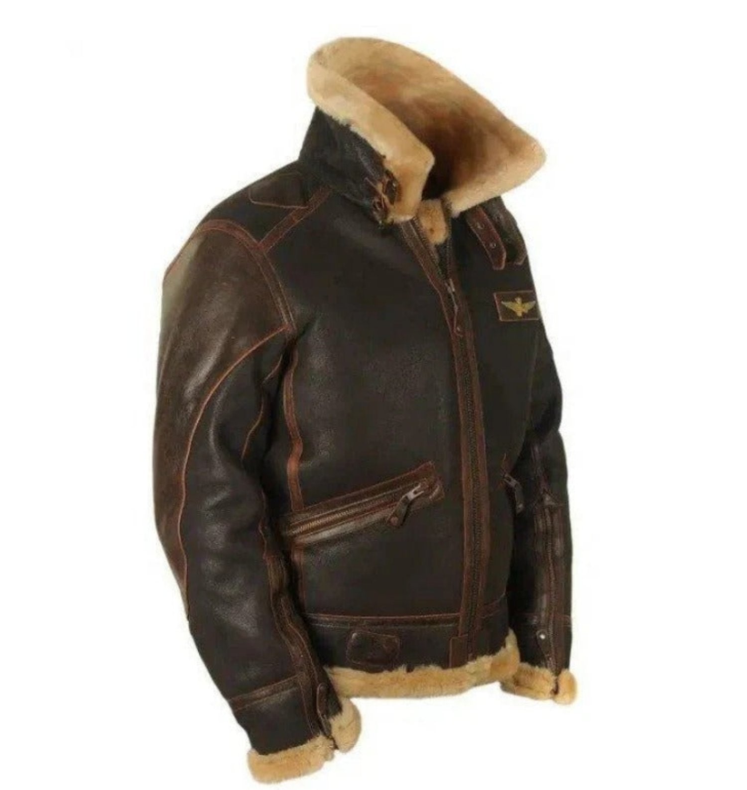 Men's Vintage Thick Leather Jacket - Perfect for Autumn & Winter Style