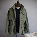Men's Vintage Military Jacket with Concealed Hood - Stylish & Functional Outerwear
