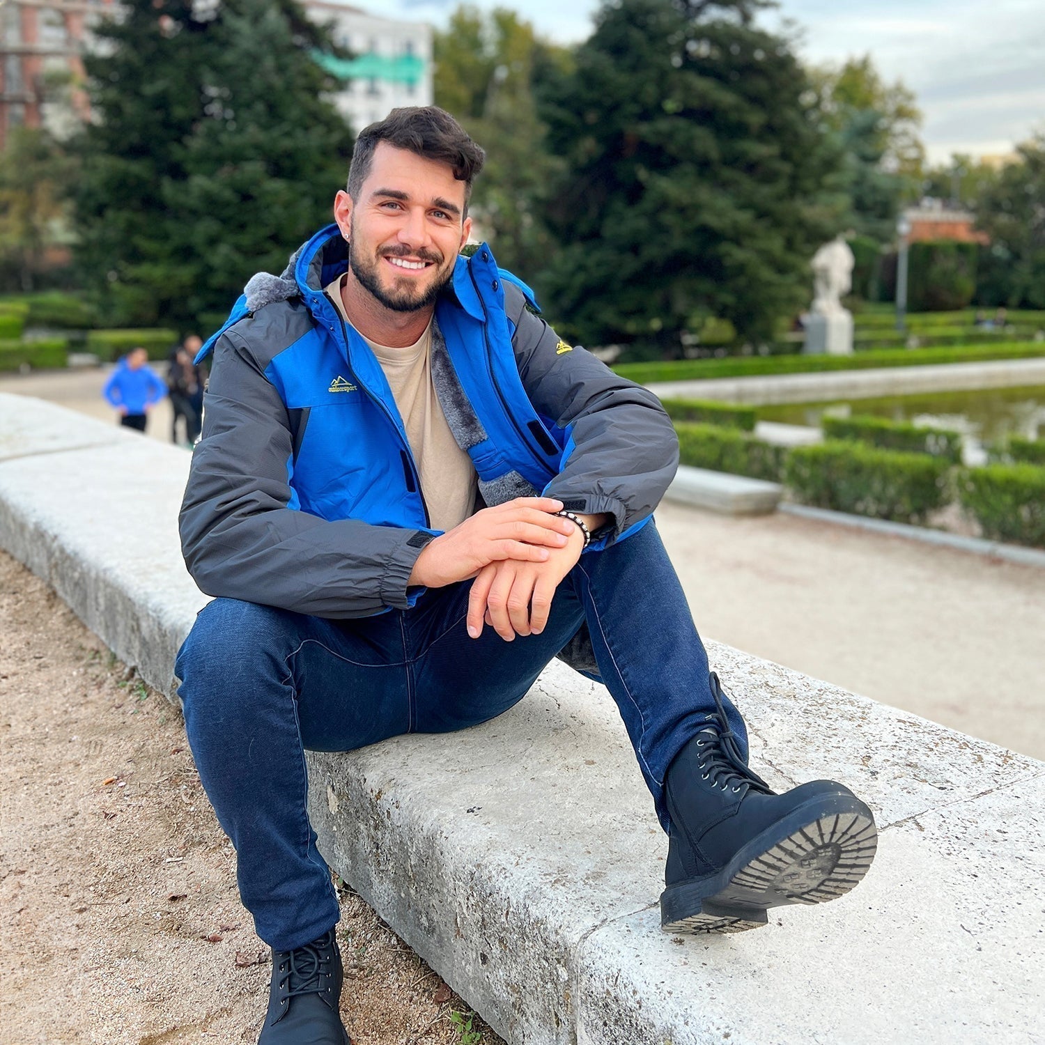 Men's Water-Resistant Ski Jacket - Insulated Fleece Lined Winter Coat for Cold Weather