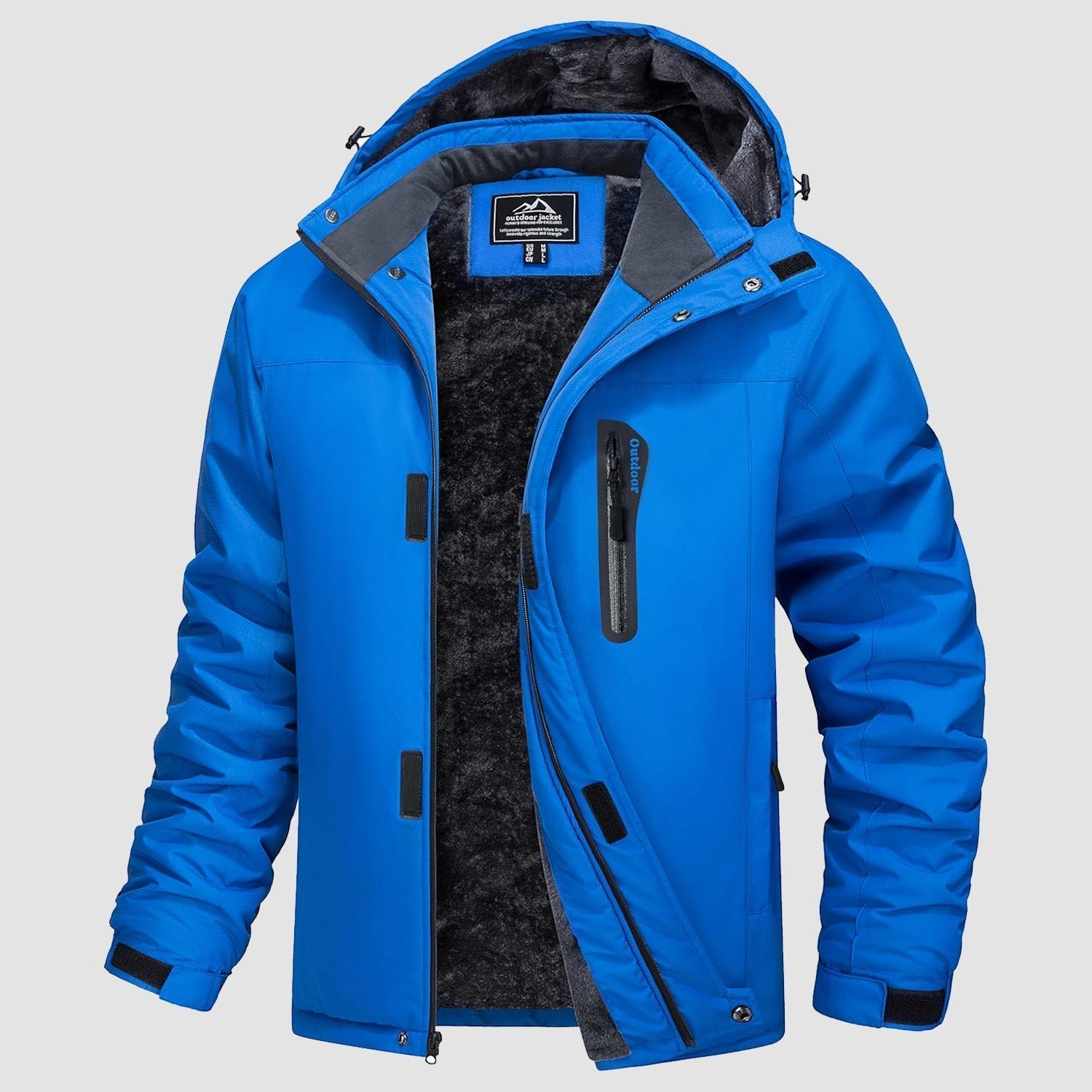 Men's Water-Resistant Winter Coat - Insulated Ski & Snow Jacket with Adjustable Hood