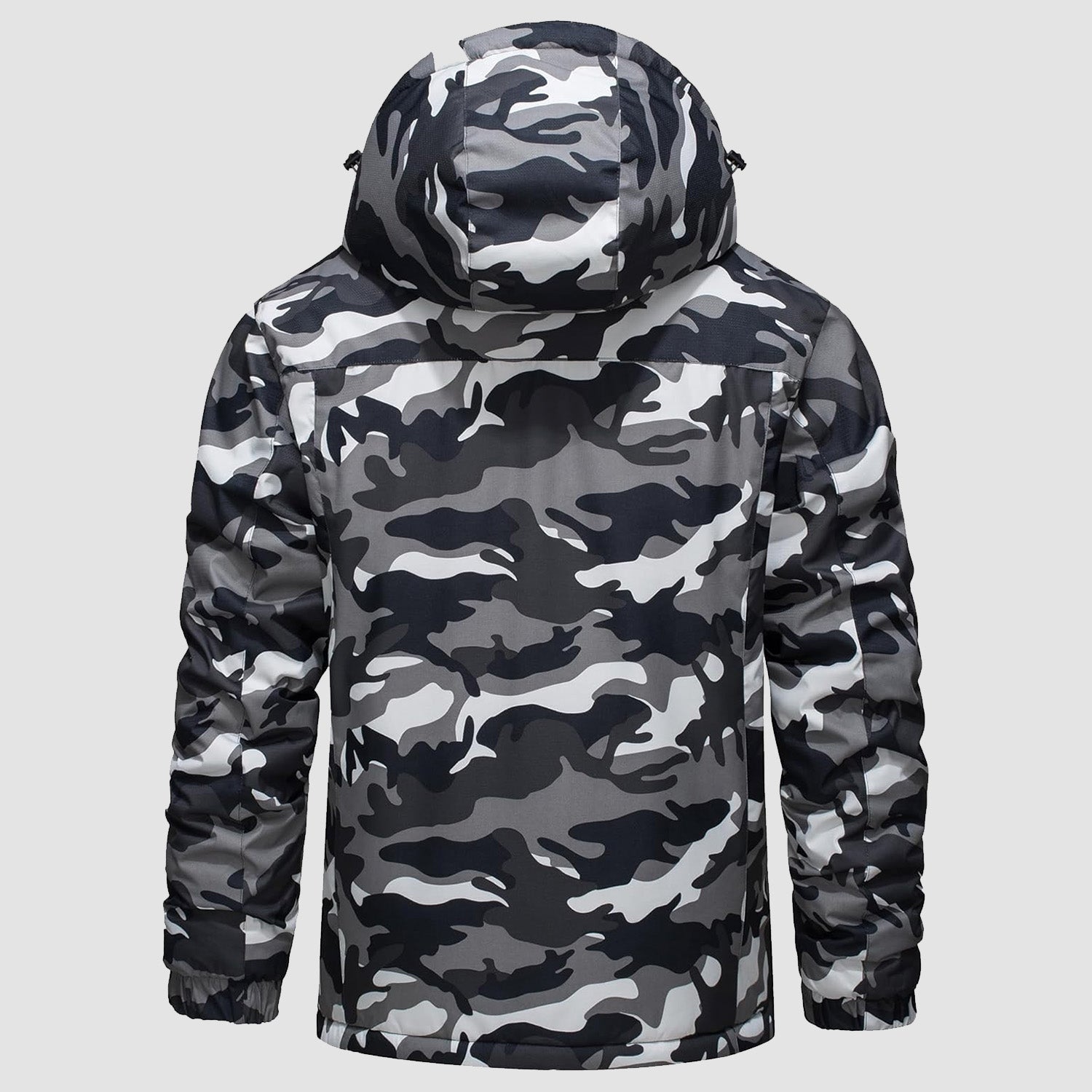 Men's Water-Resistant Winter Coat - Insulated Ski & Snow Jacket with Adjustable Hood